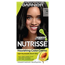 Garnier Nutrisse Licorice 10 Black Permanent Haircolor, one application
