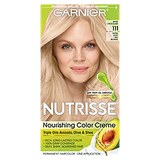 Garnier Nutrisse White Chocolate 111 Extra Light Ash Blonde Permanent Haircolor, one application