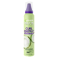 Garnier Fructis Coconut Water Curl Construct, Creation Mousse, 6.8 Ounce