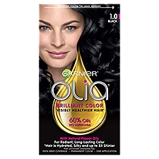 Garnier Olia 1.0 Black Permanent Haircolor, one application