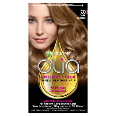 Garnier Olia 7.0 Dark Blonde Permanent Haircolor, one application ...