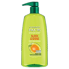 Garnier Fructis Sleek & Shine Fortifying for Frizzy, Dry Hair, Shampoo, 33.8 Fluid ounce