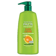 Garnier Fructis Sleek & Shine Fortifying for Frizzy, Dry Hair, Conditioner, 33.8 Fluid ounce