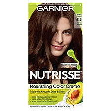 Garnier Nutrisse Bronze Sugar 413 Bronze Brown Permanent Haircolor, one application