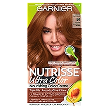 Garnier Nutrisse Caramel Chocolate B4 Golden Mahogany Brown Permanent Haircolor, one application