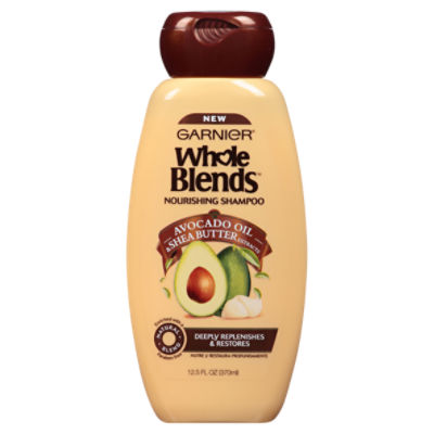 Garnier Whole Blends Shampoo with Avocado Oil & Shea Butter Extracts, For Dry Hair, 12.5 fl. oz.