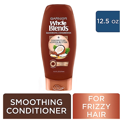 Garnier Whole Blends Smoothing Conditioner Coconut Oil & Cocoa Butter Extract, 12.5 fl. oz.