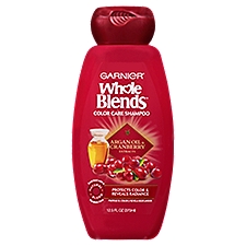 Garnier Whole Blends Shampoo with Argan Oil & Cranberry Extracts, Color Care, 12.5 fl. oz.