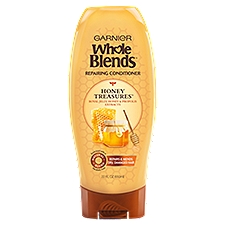 Garnier Whole Blends Repairing Conditioner Honey Treasures, For Damaged Hair, 22 fl. oz.