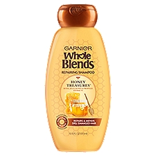 Garnier Whole Blends Repairing Honey Treasures For Damaged Hair, Shampoo, 12.5 Fluid ounce