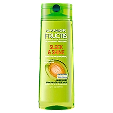 Garnier Fructis Sleek & Shine Fortifying for Frizzy, Dry Hair, Shampoo, 12.5 Fluid ounce
