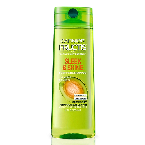 Garnier Fructis Sleek & Shine Fortifying Shampoo for Frizzy, Dry Hair,   fl. oz.
