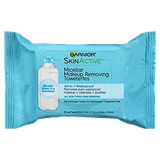Garnier® Waterproof Micellar Makeup Removing Towelettes, 25 Each