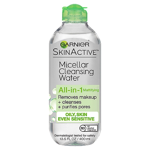 Garnier SkinActive All-in-1 Mattifying Micellar Cleansing Water, 13.5 fl oz