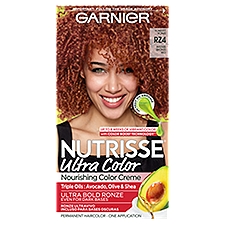 Garnier Nutrisse Ultra Color Scarlett Ronze RZ4 Permanent Haircolor, one application