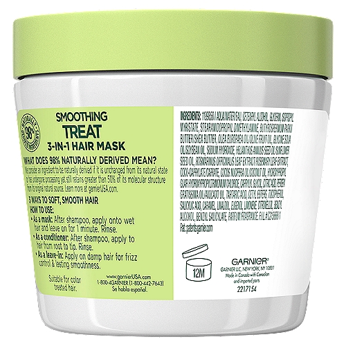 Garnier Fructis Smoothing Treat 1 Minute Hair Mask with Avocado Extract,   fl. oz.