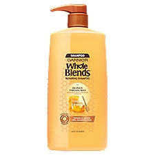 Garnier Whole Blends Repairing Shampoo Honey Treasures, For Damaged Hair, 28 fl. oz.