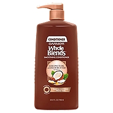 Garnier Whole Blends Smoothing Conditioner Coconut Oil & Cocoa Butter Extract, 26.6 fl. oz.