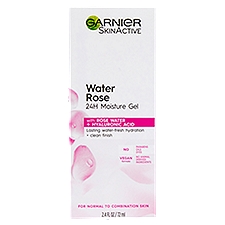 Garnier SkinActive Water Rose 24H Moisture Gel, 2.4 fl oz
