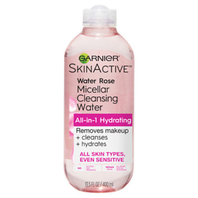 Garnier SkinActive Water Rose Micellar Cleansing Water, 13.5 fl oz, 13.5 Fluid ounce