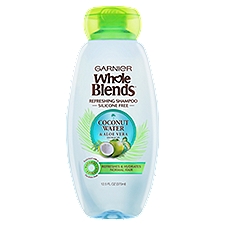 Garnier Whole Blends Refreshing Shampoo, Coconut Water & Aloe Vera Extracts, 12.5 Fluid ounce
