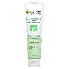 Garnier Green Labs Canna-B Pore Perfecting 3in1, Cleanser + Exfoliator + Mask, 4.4 Fluid ounce