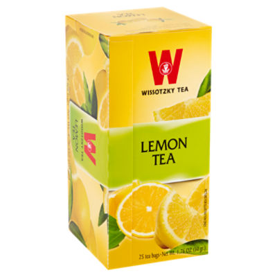 Wissotzky Tea Lemon Tea Bags, 25 count, 1.76 oz