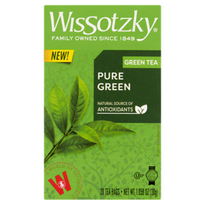 Wissotzky Pure Green Tea, 20 count, 1.058 oz