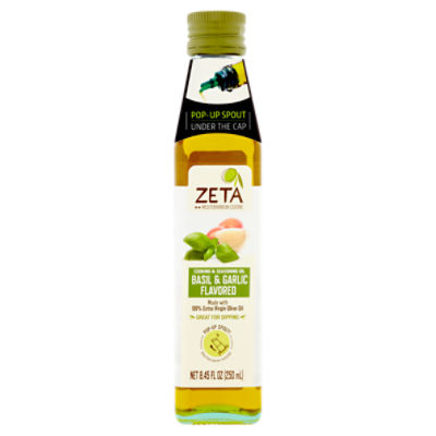 Zeta Extra Virgin Olive Oil with Basil & Garlic, 8.5 fl oz