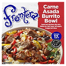 Frontera Carne Asada Burrito Bowl Frozen Microwave Meal, 9 oz.