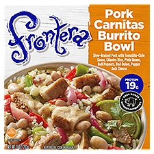 Frontera Pork Carnitas Burrito Bowl Frozen Microwave Meal, 9 oz.