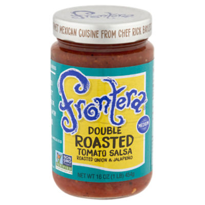 Frontera Medium Double Roasted Tomato Salsa, 16 oz, 16 Ounce