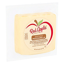 Red Apple Cheese Smoked Mozzarella Cheese, 8 oz, 8 Ounce