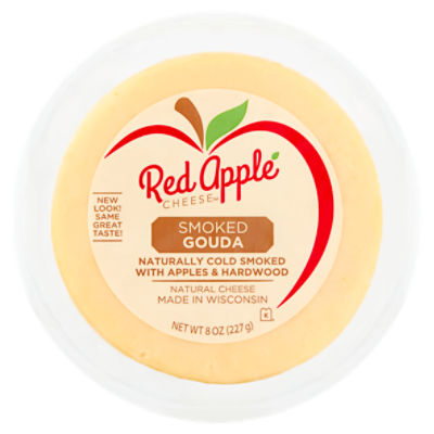 Red Apple Cheese Apple Smoked Natural Gouda Cheese, 8 oz
