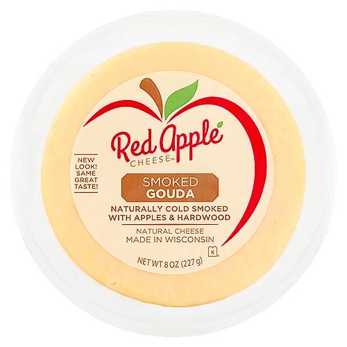 Red Apple Cheese Apple Smoked Natural Gouda Cheese, 8 oz