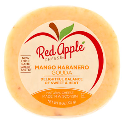 Red Apple Cheese Mango Habanero Gouda Cheese, 8 oz