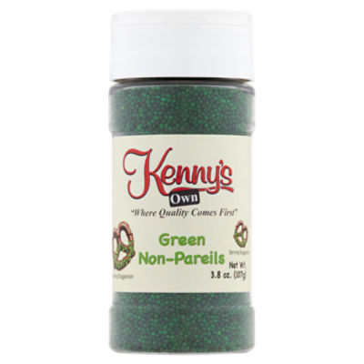 Kenny's Own Green Non-Pareils, 3.8 oz