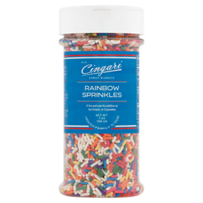Cingari Family Markets Rainbow Sprinkles, 7 oz