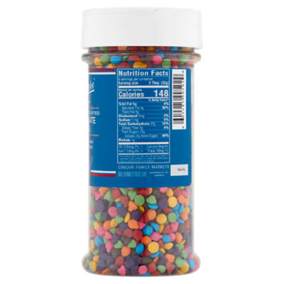 Cingari Family Markets Rainbow Candy Coated Chocolate Chips, 7 oz