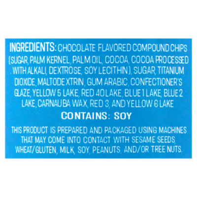 Cingari Family Markets Rainbow Candy Coated Chocolate Chips, 7 oz