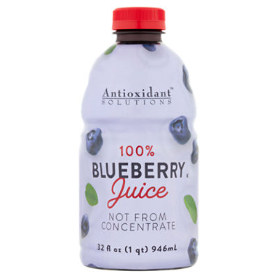 Antioxidant Solutions 100% Blueberry Juice, 32 fl oz