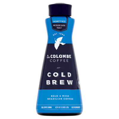 La Colombe Cold Brew Unsweetened Medium/Dark Roast Real Coffee Drink, 42 fl oz, 42 Fluid ounce