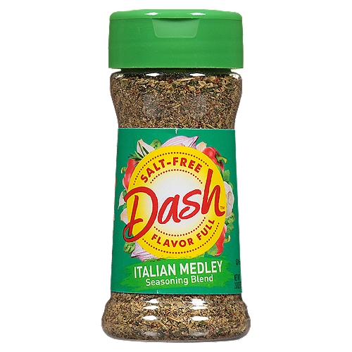 Dash Italian Medley Seasoning Blend, 2.0 oz
A Mediterranean blend of herbs and spices. Add Italian flavor to chicken, pasta, fish, salad, pizza and garlic bread.