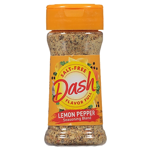 Dash Lemon Pepper Seasoning Blend, 2.5 oz
A zesty blend of spices with a cracked pepper kick. Add a burst of flavor to chicken, fish, turkey, ground meats and your favorite potato or rice dishes.