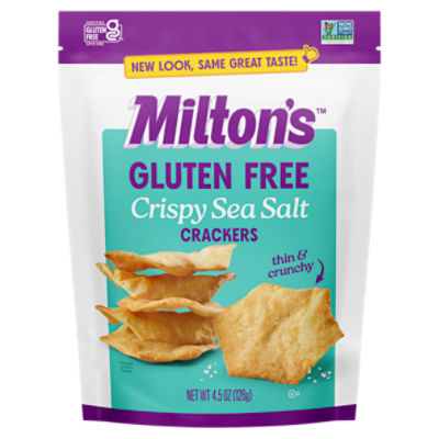 Milton's Craft Bakers Gluten Free Crispy Sea Salt Baked Crackers, 4.5 oz ShopRite