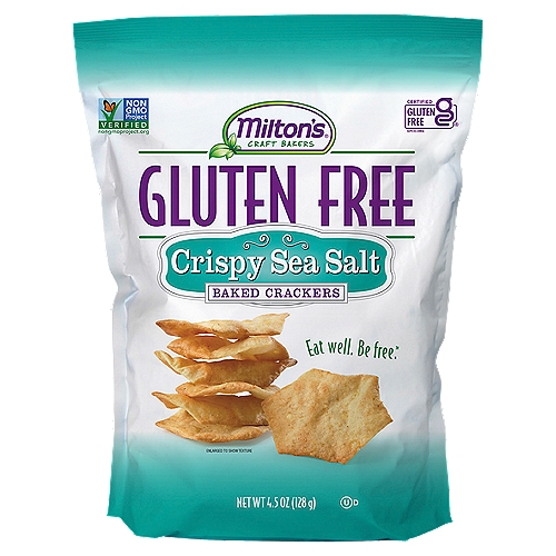 Milton's Craft Bakers Gluten Free Crispy Sea Salt Baked Crackers, 4.5 oz