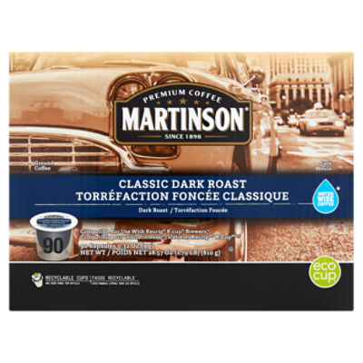 Martinson Classic Dark Roast Ground Coffee Capsules, 0.32 oz, 90 count