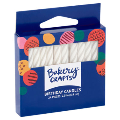 Bakery Crafts Birthday Candles, 24 count