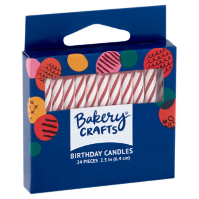 Bakery Crafts Birthday Candles, 24 count