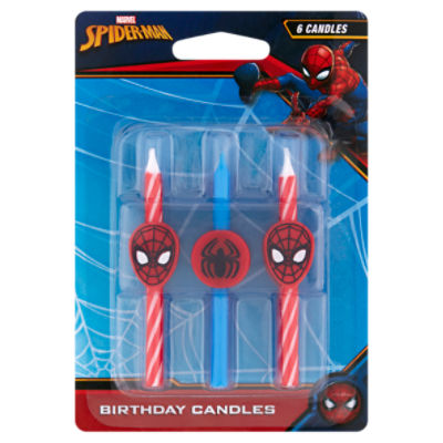 Spider-Man Birthday Candles, 1 each